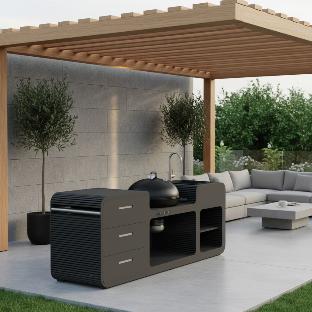 Weber Braai Station 1.0 Elite by ACESO Luxury Outdoor Kitchens
