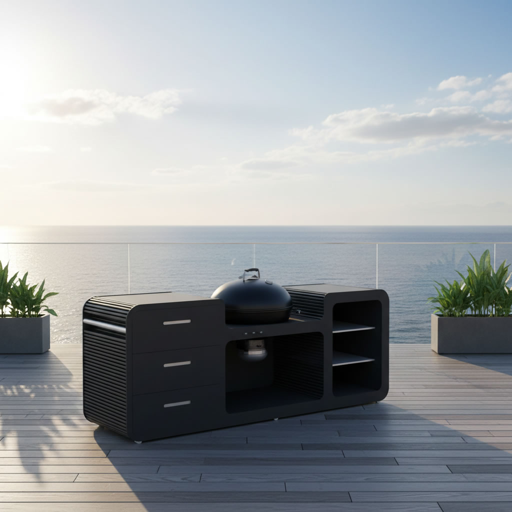 Weber Braai Station 1.0 PRO by ACESO Luxury Outdoor Kitchens