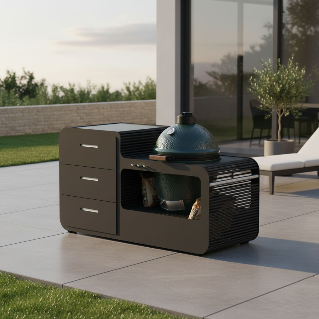 Green Egg Braai Station 1.0 by ACESO Luxury Outdoor Kitchens