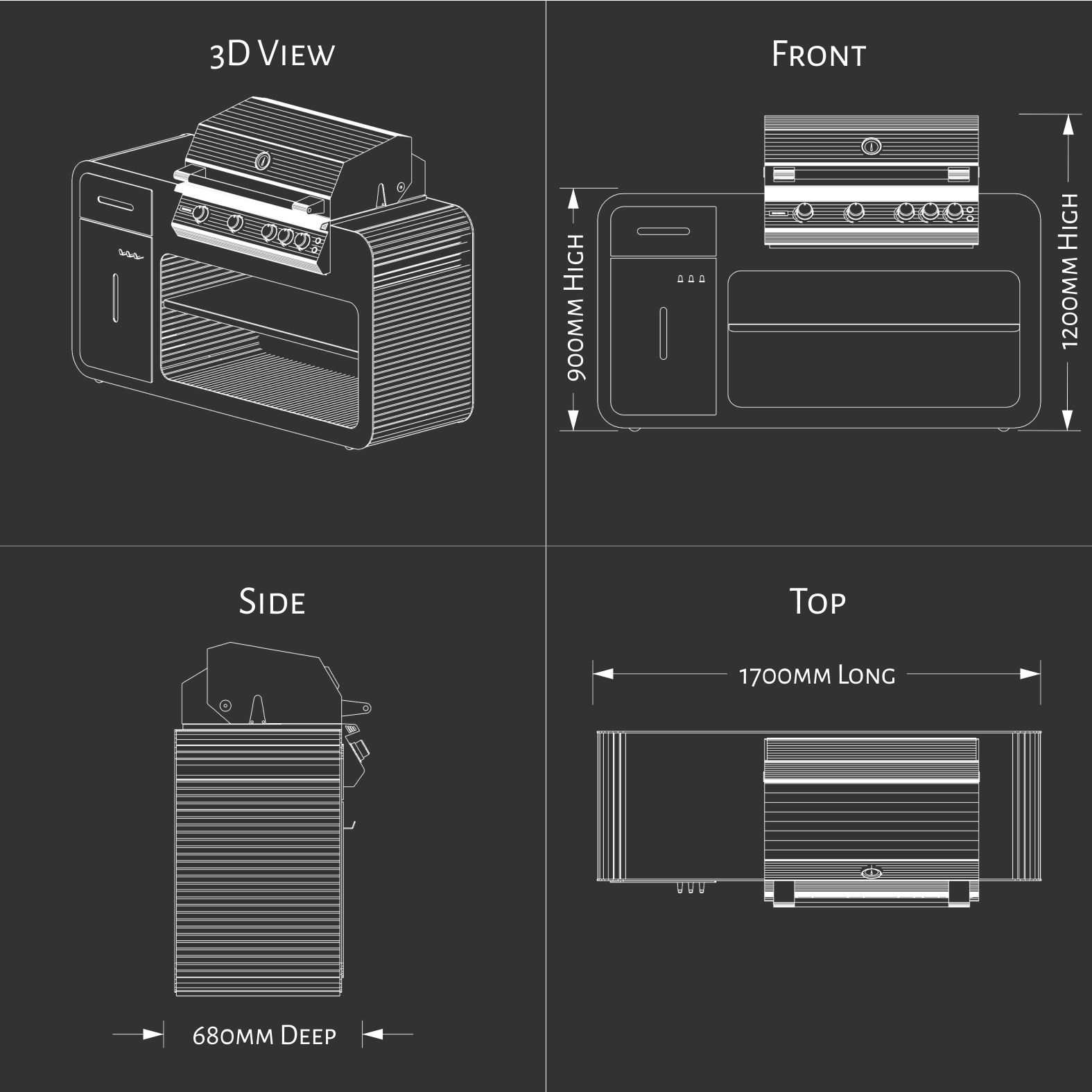Kitchen Station | BRABURA GRILL FUSION 400 RS - Image 4