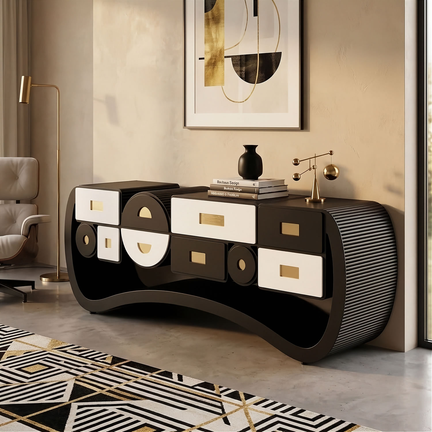Subdued Suspense #03 Single Edition Sideboard by ACESO - That Precisely Imprecise Luxury Furniture Brand.