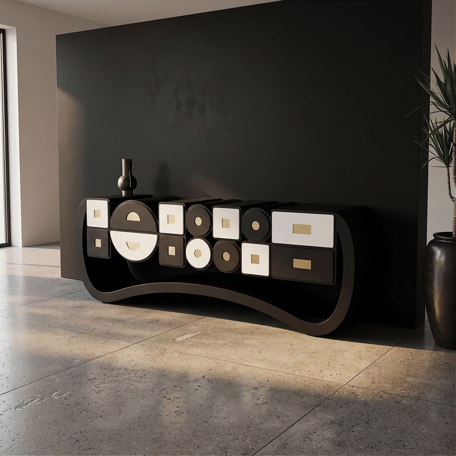 Subdued Suspense #01 Single Edition Sideboard by ACESO - That Precisely Imprecise Luxury Furniture Brand.