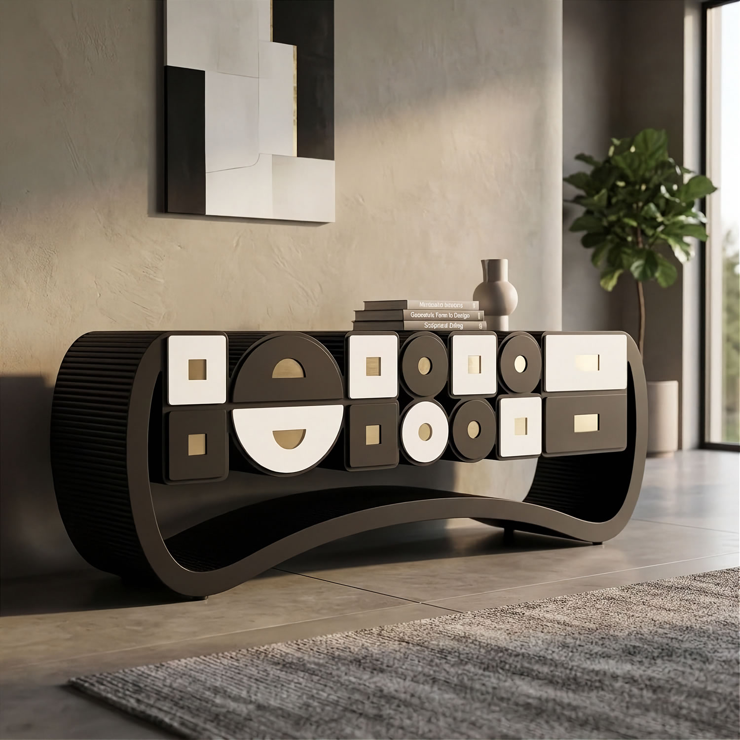 Subdued Suspense #01 Single Edition Sideboard by ACESO - That Precisely Imprecise Luxury Furniture Brand.