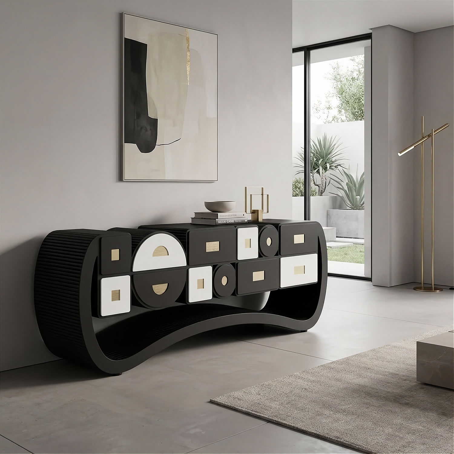 Subdued Suspense #02 Single Edition Sideboard by ACESO - That Precisely Imprecise Luxury Furniture Brand.
